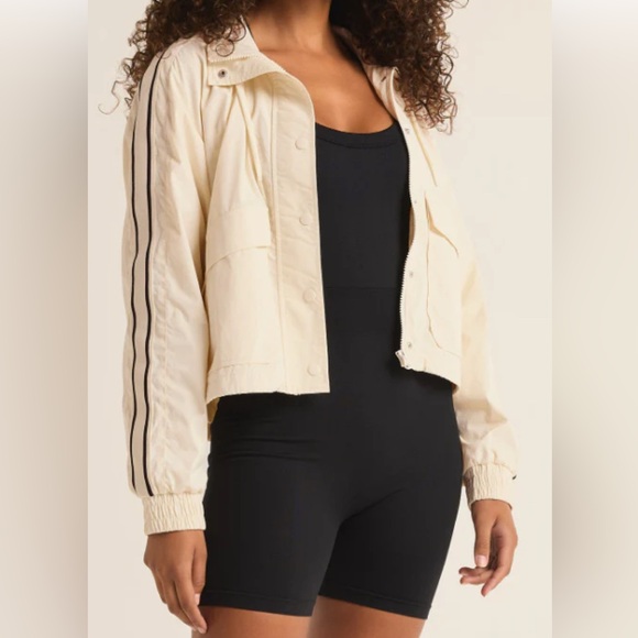 Z SUPPLY ON TRACK NYLON JACKET - Picture 1 of 2
